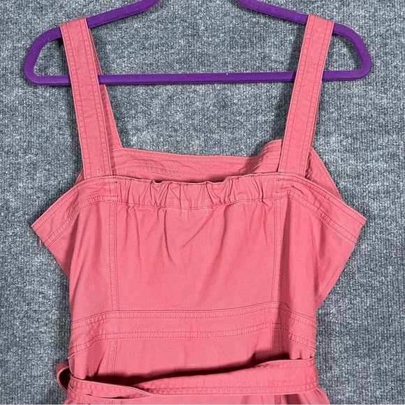 Gap Women’s 14 Pink Apron Dress Linen Cotton Teacher 90s Y2K - Picture 7 of 16
